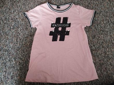 Ružové premieňacie tričko 134/140, 134