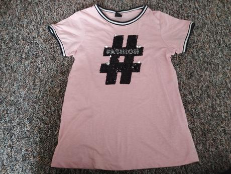 Ružové premieňacie tričko 134/140, 134