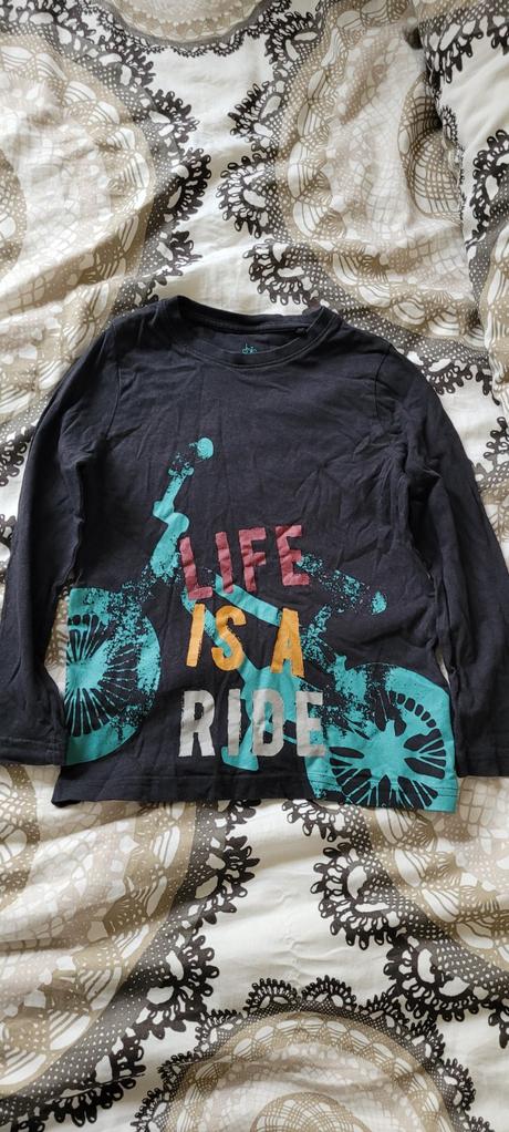 Tricko s dlhym rukavom motív cyklistika, lupilu,110