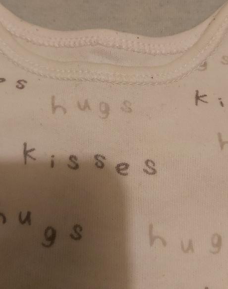 Body s krátkym rukávom "kisses hugs" george 86, george,86