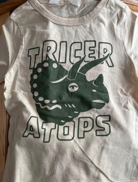 Letný set khaki kraťasy a dinosaurus tričko, sinsay,98