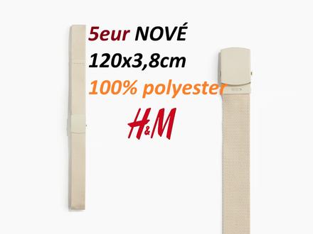 Opasok textilný svetlobéžový, h&m