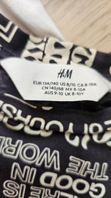 2x tričko 8-10r., h&m,134