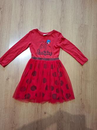 Šaty lady bug (veľkosť 128), 128