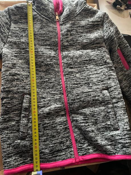 Huňatá mikina - jesenná bunda, h&m,146