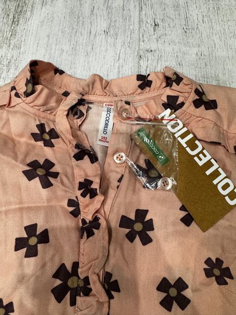 Ružové košeľové šaty 152, coccodrillo,152