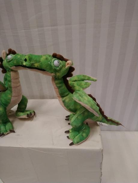 Plyšový zelení dráčikovia, 2 ks, aliki, 29 cm, 