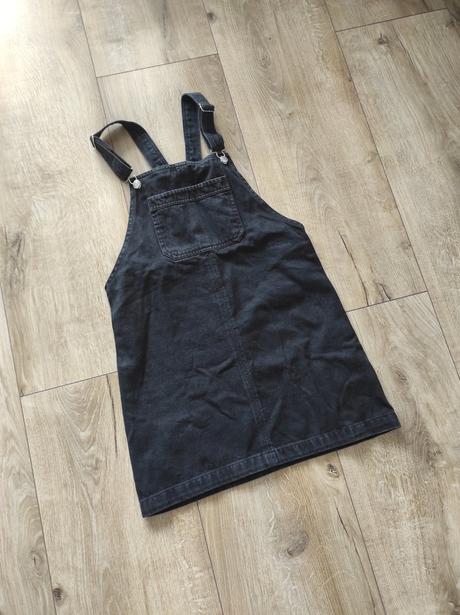 Čierne džínsove šaty, s