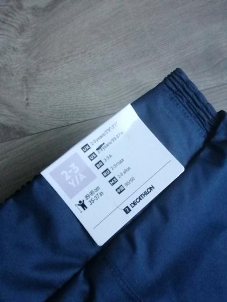 Detské turistické nohavice hrejivé, decathlon,86 / 92 / 98