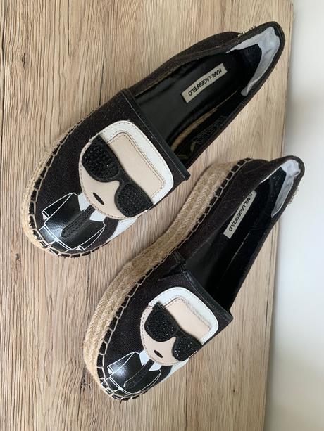 Espadrilky karl lagerfeld - kl80311 black lthr/tex, karl lagerfeld,38