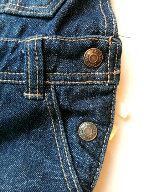 H&m - suprové jeans nohavice na traky, h&m,68