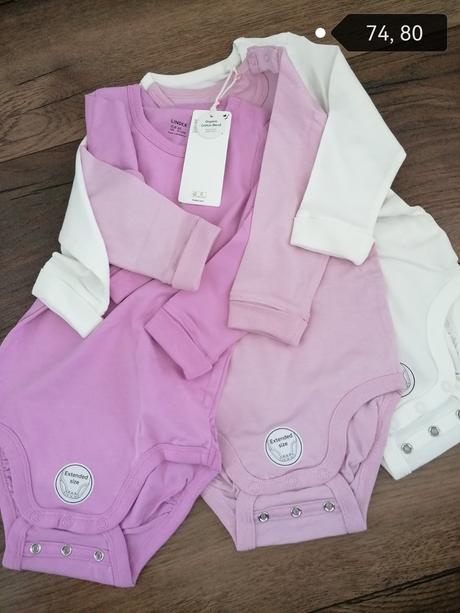 Jednofarbne rastuce body 74, 80. 86, lindex,74 / 80 / 86