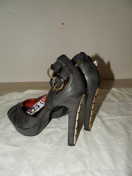 Štýlové sandálky 38 so zlatými opätkami, john garfield,38