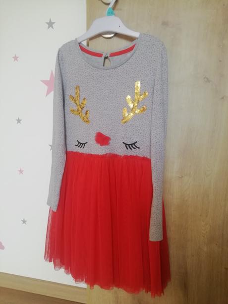 Vianočné šaty 128, 128