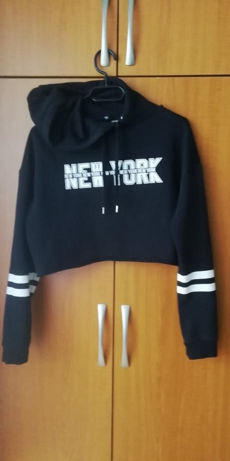 Kropovaná mikina., h&m,xs