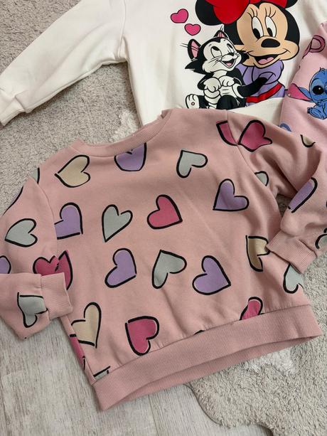 3 mikinky 104, h&m,104