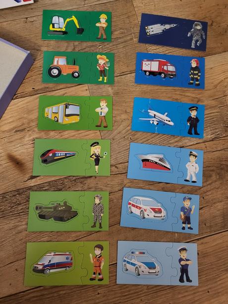 Detské puzzle vozidla, 