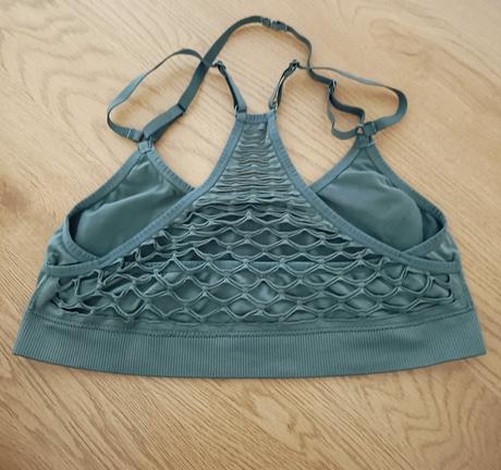 Khaki športová podprsenka, h&m,l