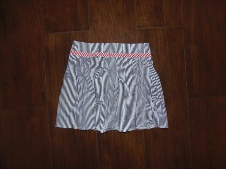 Sukňa prúžkovaná - námornícka, c&a,152