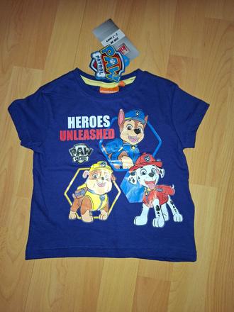 Tričko paw patrol, nickelodeon,98