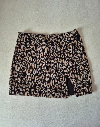 Sukňa s leopardím vzorom, h&m,s