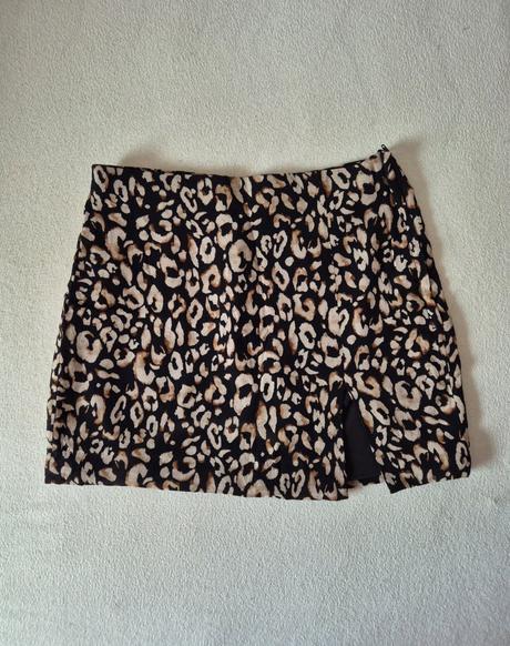 Sukňa s leopardím vzorom, h&m,s