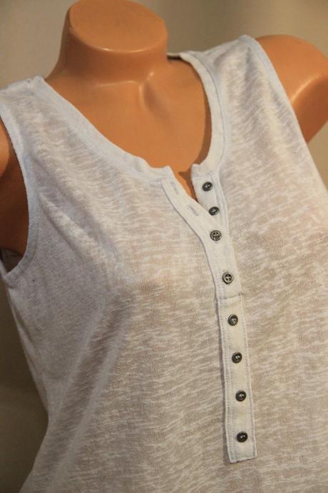 Bledo šedý top, m, m