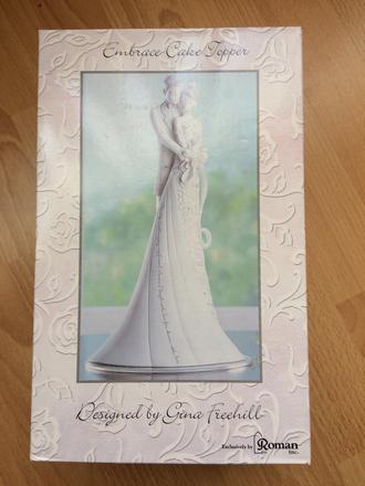 Keramická svadobná- ozdobná soška na torty,