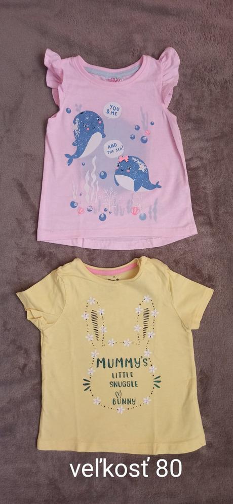 Dievčenské tričká 80, f&f,80