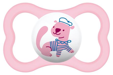 Mam silikónový cumlík air girl 1ks, 16+, mam