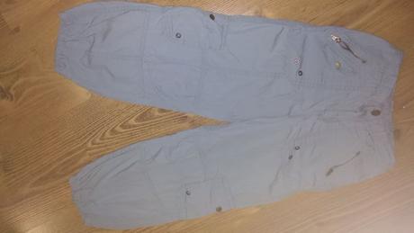 Športové nohavice bledo modré, 122