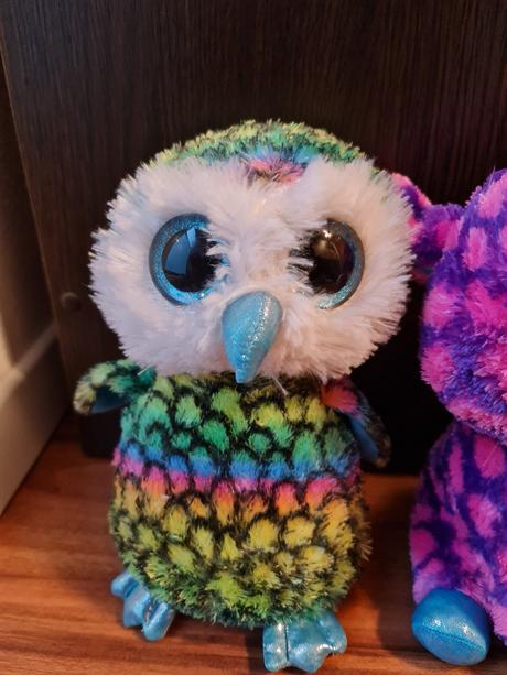 Veľké plyšáky s trblietavými očkami, super stav, 