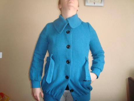 Tyrkysovy kabat - sugarbébé, 40