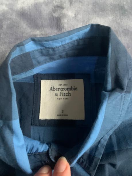 Košeľa károvaná a&f - s, abercrombie&fitch,s