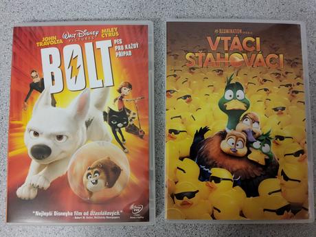 Dvd vtáci sťahováci a dvd bolt slovenský dabing, 