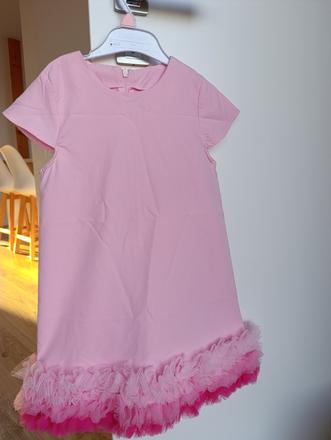 Dievčenské ružové šaty, 128