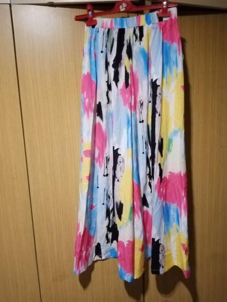 Dámske sukňove nohavice, s