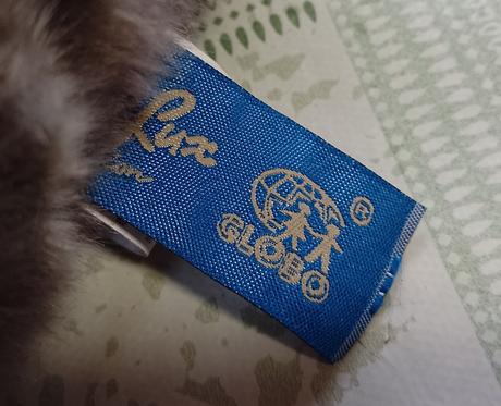 Plyšová sivo biela mačka, pelux, 27 cm,