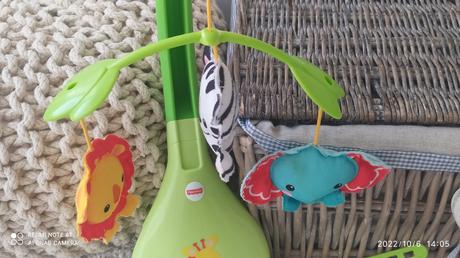 Hudobná hračka na postieľku fischer price, 