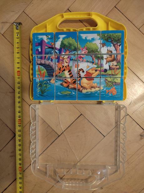 Macko puf drevene kocky disney, 