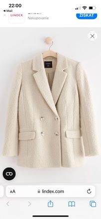 Kabátove sako pc 99 eur, lindex,m