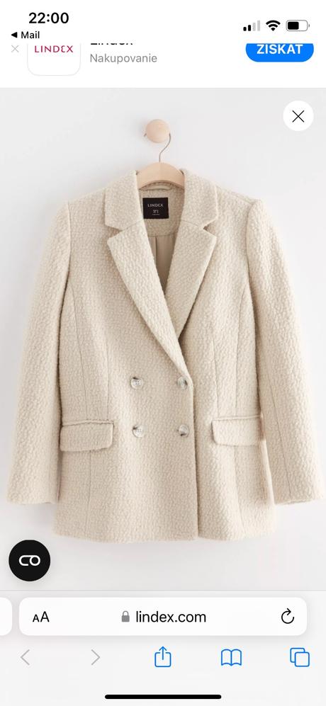 Kabátove sako pc 99 eur, lindex,m