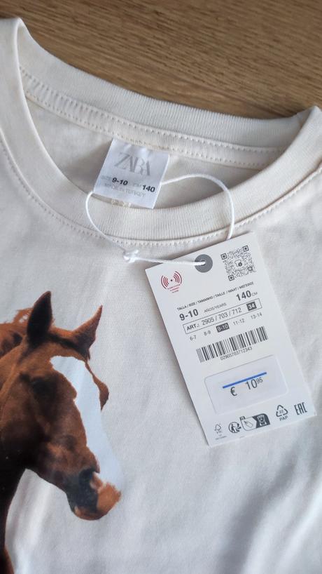 Tričko s koňom zn.zara, zara,140