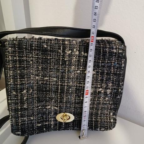 Crossbody tweedová kabelka na zimu, avon