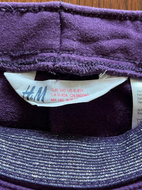 Zateplené legínky dvojbalenie, h&m,134