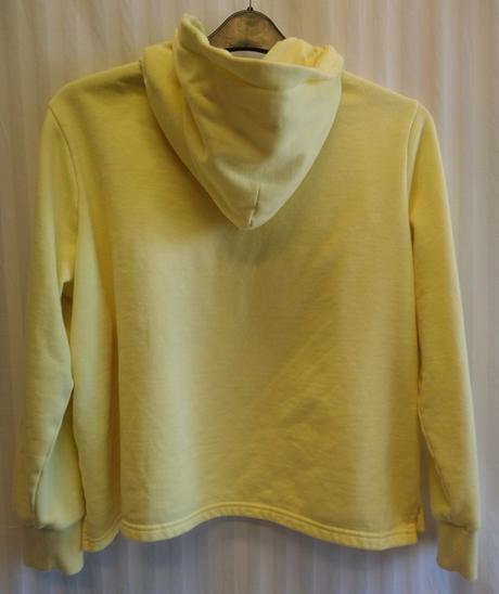 Crop žltá mikina s nápisom, essentials, xl/xxl, tchibo,xxl