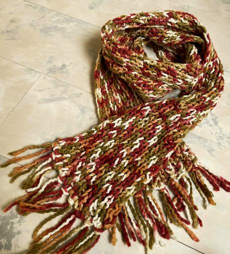 Hrubý melírovaný šál, l