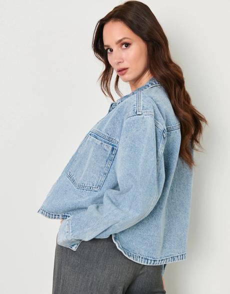 Denimová bunda oversize sinsay, sinsay,xs