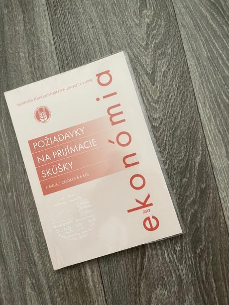 Ekonómia požiadavky na príjmacie skúšky, 