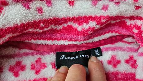 Mikina alpine pro veľ.116-122 super stav, alpine pro,116